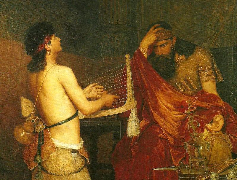 Ernst Josephson david och saul china oil painting image